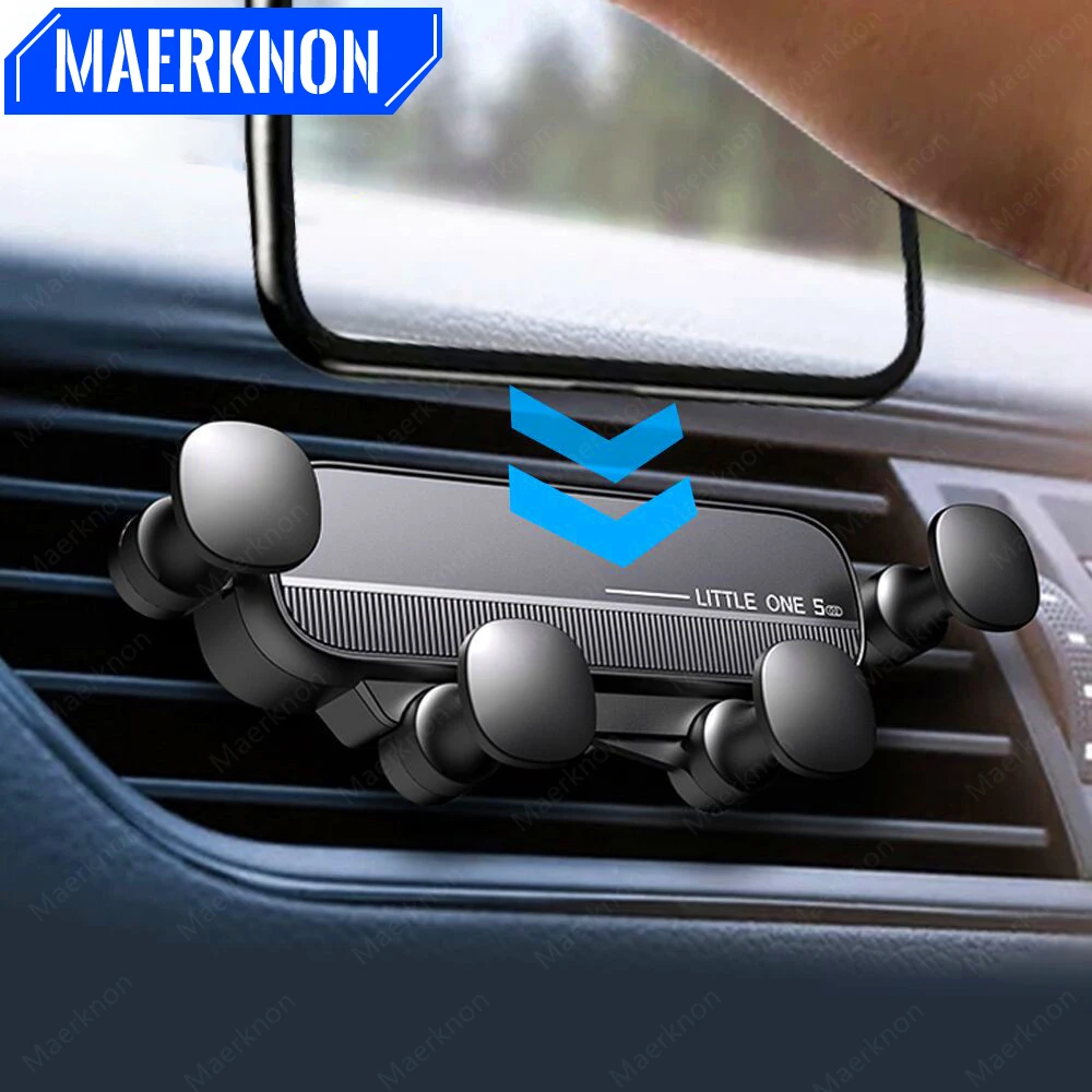 Гравитационный автомобильный держатель с креплением на вентиляционное отверстие, кронштейн для телефона в автомобиле, поддержка GPS для iPhone 14 13 12 Pro Xiaomi, Универсальная автомобильная подставка для телефона