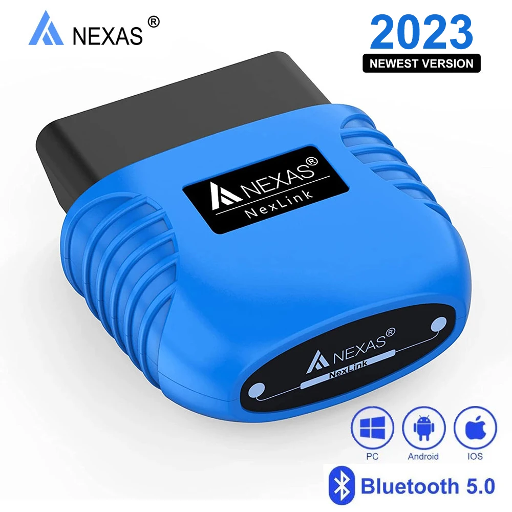 Диагностический сканер NEXAS OBD2 EOBD для мотоцикла, Bluetooth 5,0, для iOS, Android, Windows, считыватель кодов неисправностей, диагностический сканер