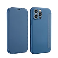 original silicone flip case for iphone 13 12 11 pro max pu leather wallet case for iphone xr xs 7 8 plus soft card slot cover
