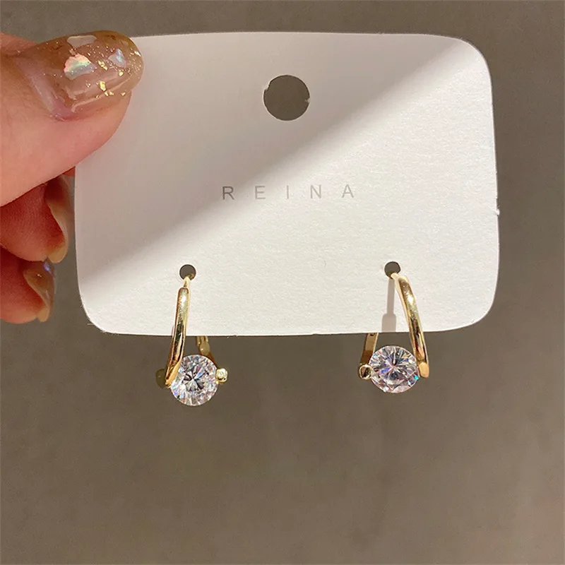 

New Arrival Fashion Earrings Crystal Vintage Water Drop Women Dangle Earrings Simple Trendy Female Jewelry