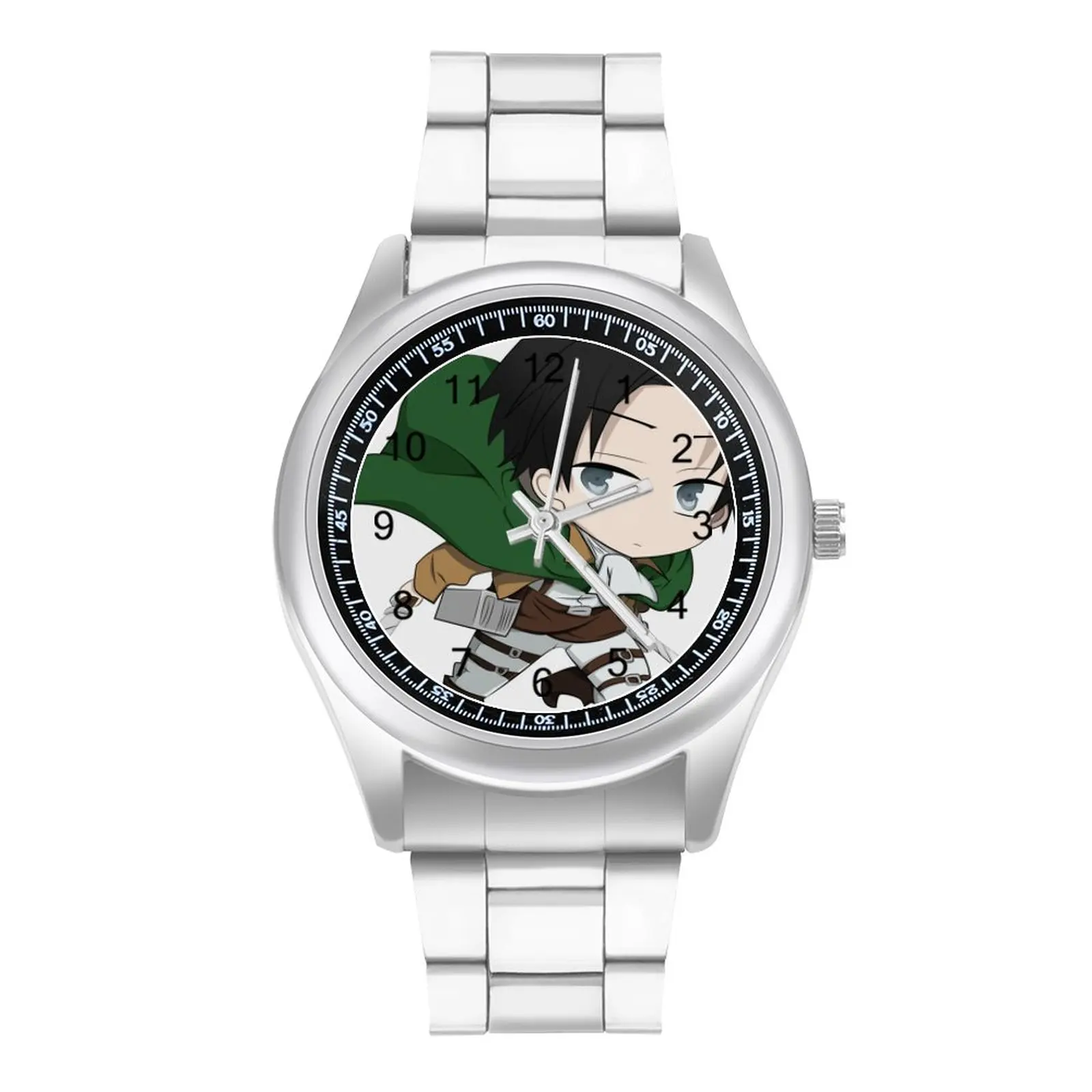 

Levi Ackerman Quartz Watch Zeke Season 4 Erwin Pieck Mikasa Armin Stylish Girl Wrist Watch Photo Stainless Hit Sales Wristwatch