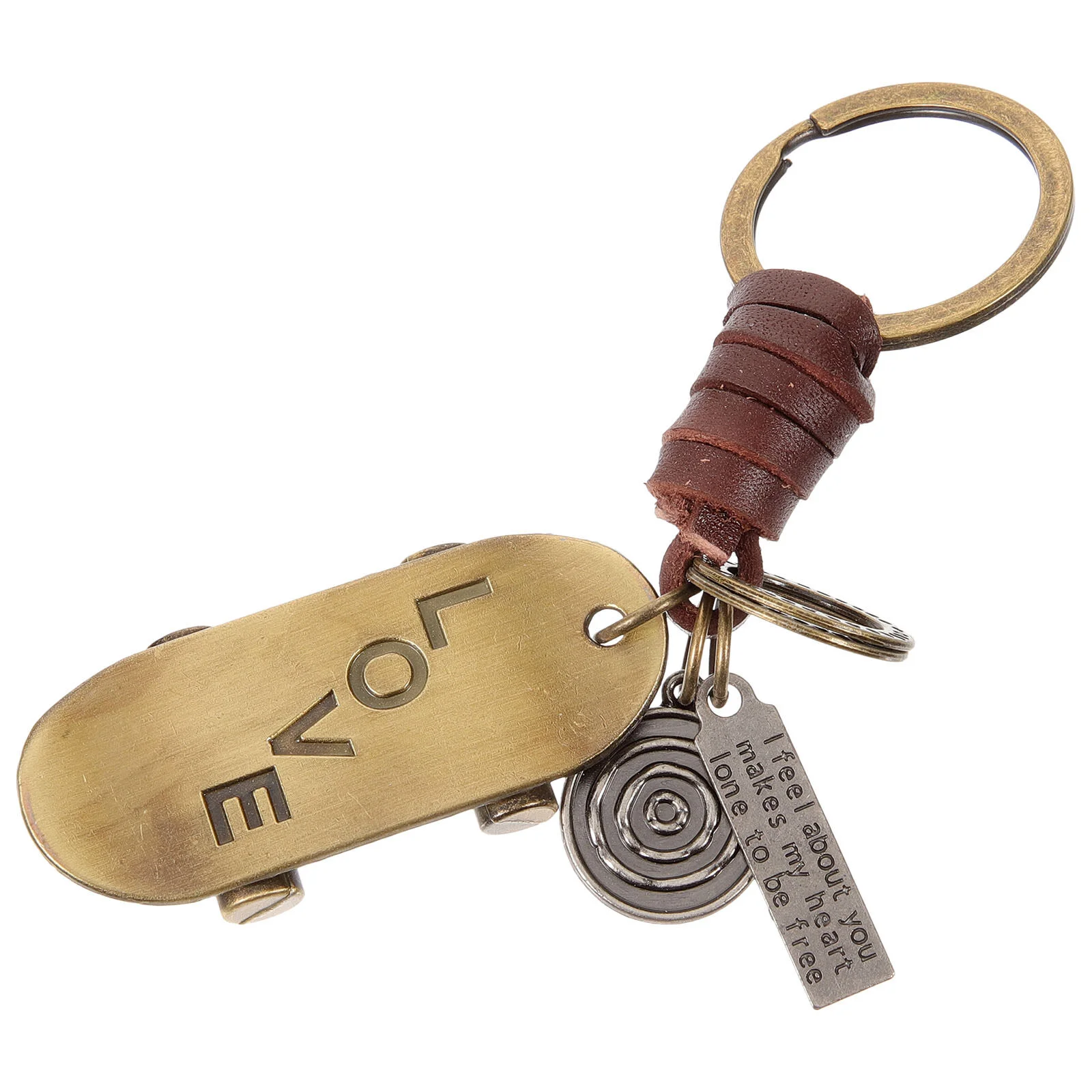 

Брелок keepsграбли декоративные маленькие подвески для скейтборда спортивные изысканные брелки из воловьей кожи украшения подарок винтажный автомобиль