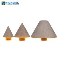 highdril 1pc diamond chamfer milling bits for enlarging grinding polishing existing holes in tile ceramic porcelain m14 grit80