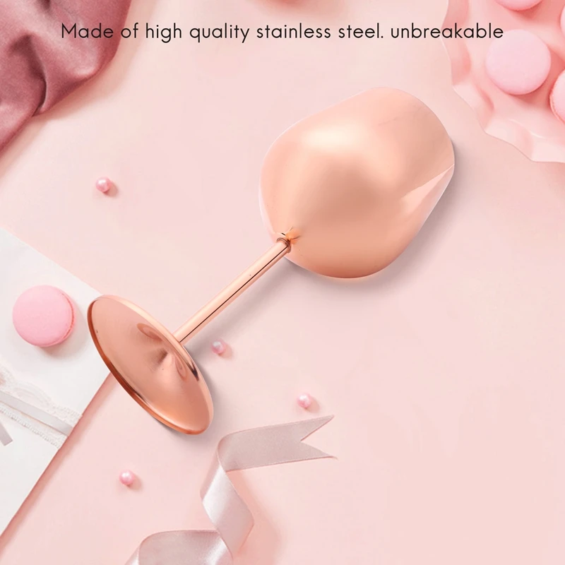 Набор бокалов для вина из 4 нержавеющей стали чашки вечеринок качество домашней