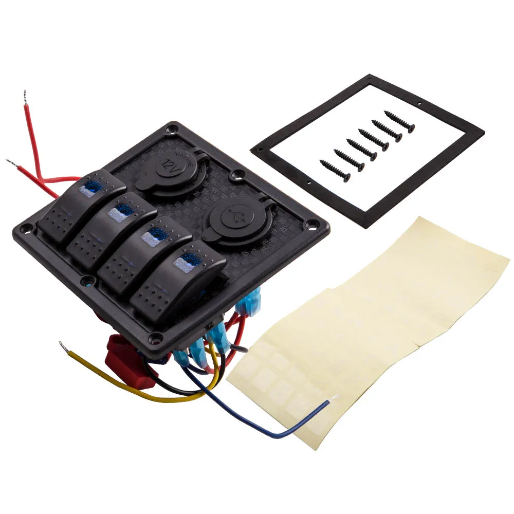 240W 12/24V светодиодный 4-х кнопочный тумблер с переключателем для Jeep Car off-road RVs и