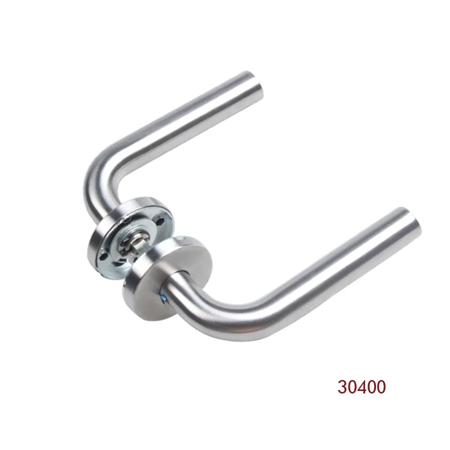 

Door Handle Set Stainless Steel Interior Home Lever Handle Lock Durable Adjustable Latch Security Knob For Bedroom Bathroom