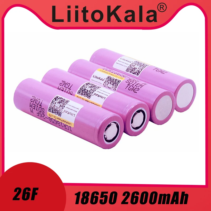 

2023 Hot Liitokala 18650 battery New 100% Original 18650 2600mAh Li ion ICR18650-26FM 3.7V rechargeable 18650 battery