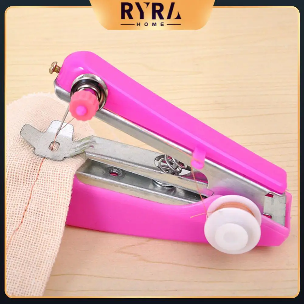 

Sewing Machine Portable Multifunctional Needlework Handheld Manual Handicrafts Device Home Accessories Tools Random Color Mini