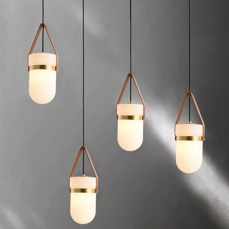 

Modern Led Pendant Copper Glass Hanging Lamp For Dining Room Bedroom Bar Decor Nordic Home Luminaire Suspension