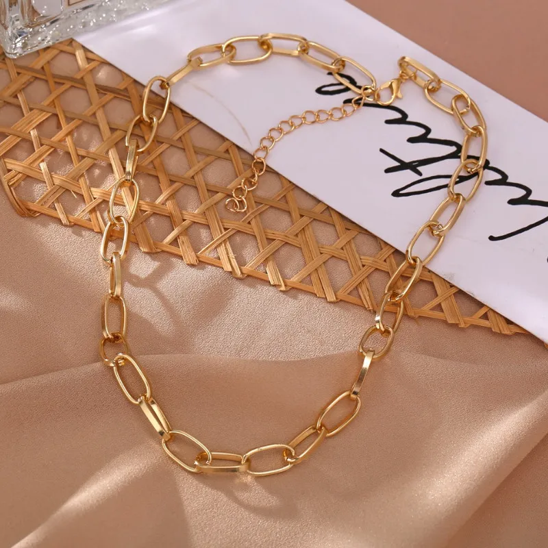 

Punk Thick Chain Necklace for Women Simple Jewelry Accessories