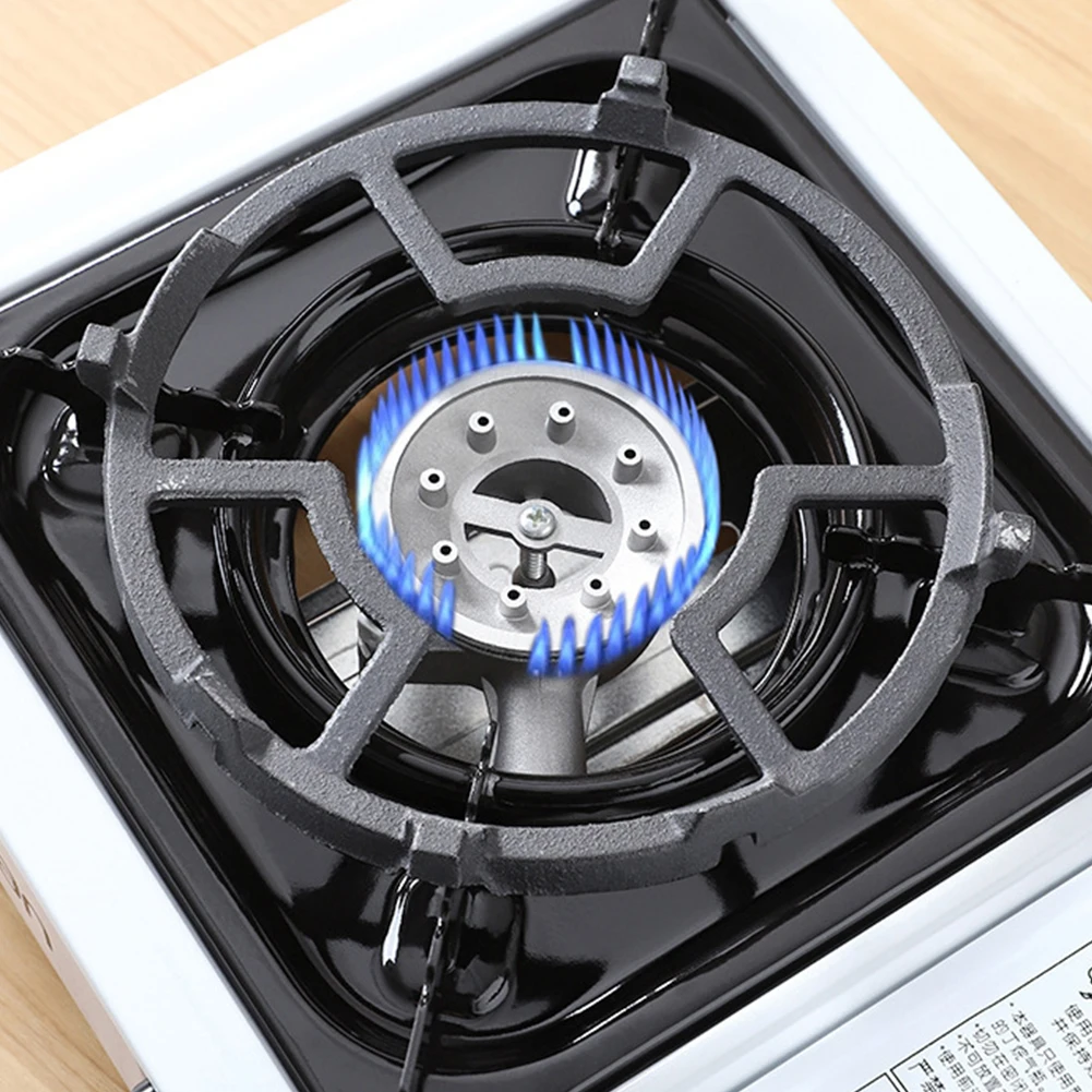 

Household Support Pan Holder Kitchen Black Cook Top Stand For Round Bottom Pot Gas Hob Rack Iron Metal Brand New