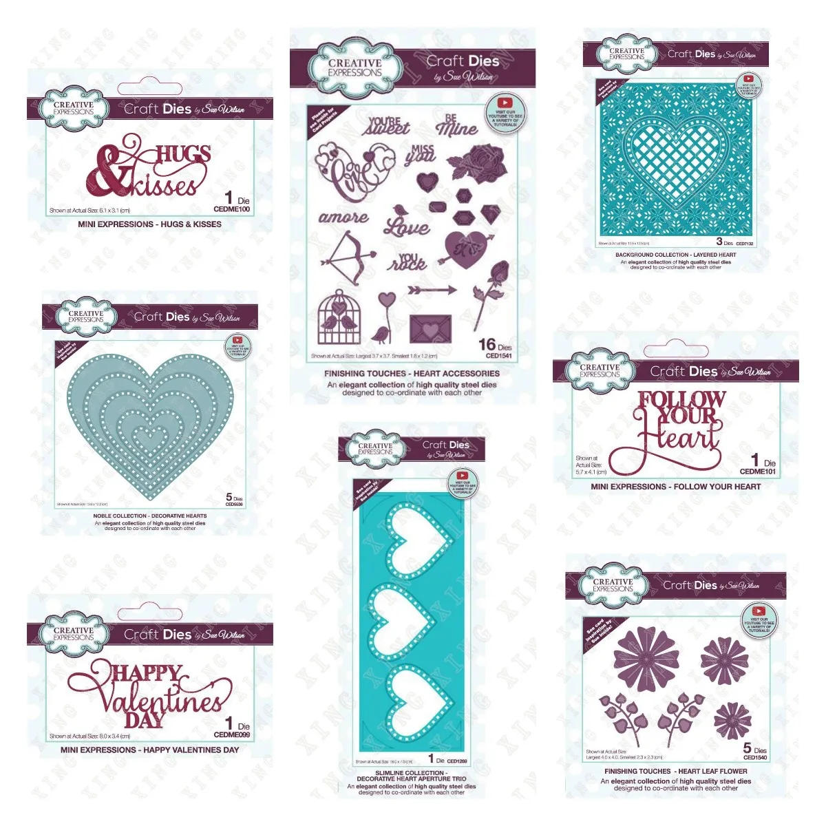 

Новинка 2022 металлические пресс-формы в виде сердца, Листьев, цветов на День святого Валентина декоративный шаблон для тиснения бумажная отк...