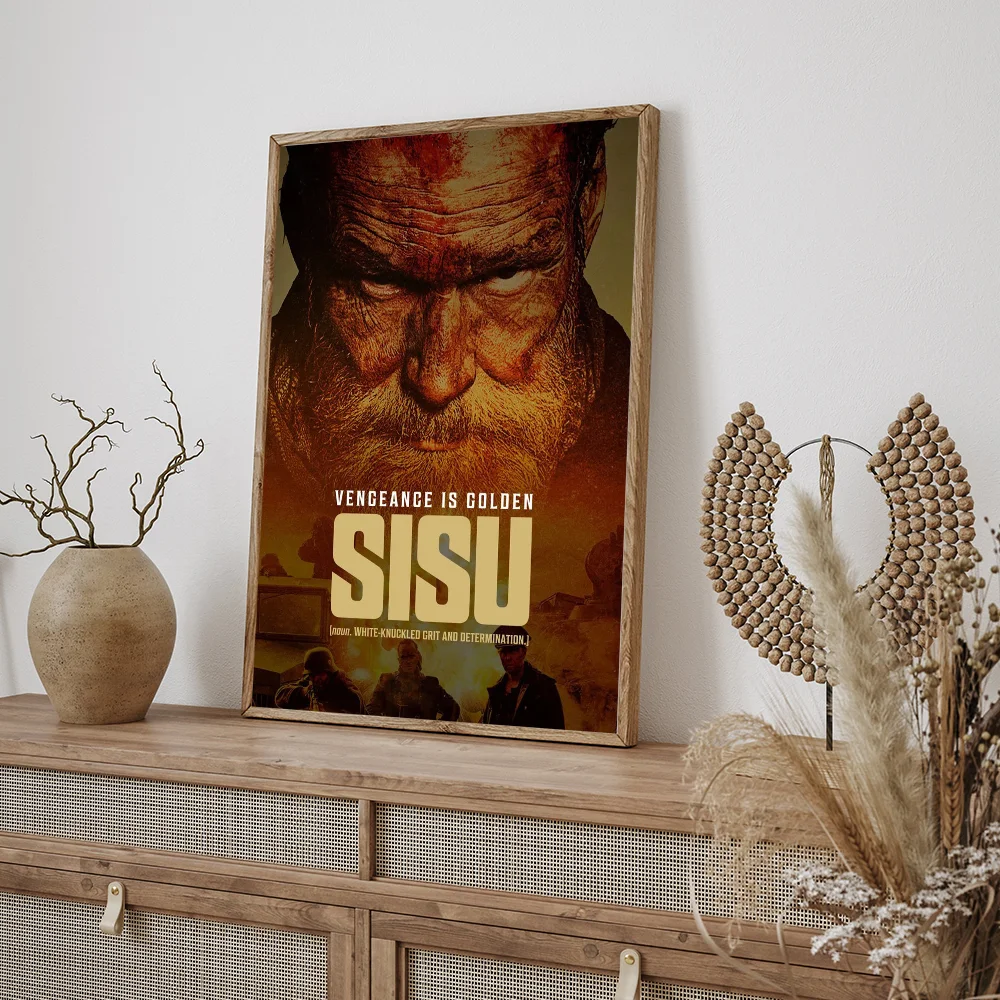 New Action Movie Sisu Vintage Posters Sticky Room Home Bar Cafe Decor Kawaii