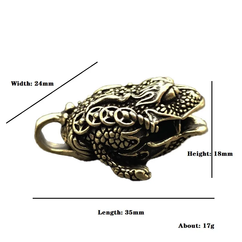 

Медная статуэтка жабы