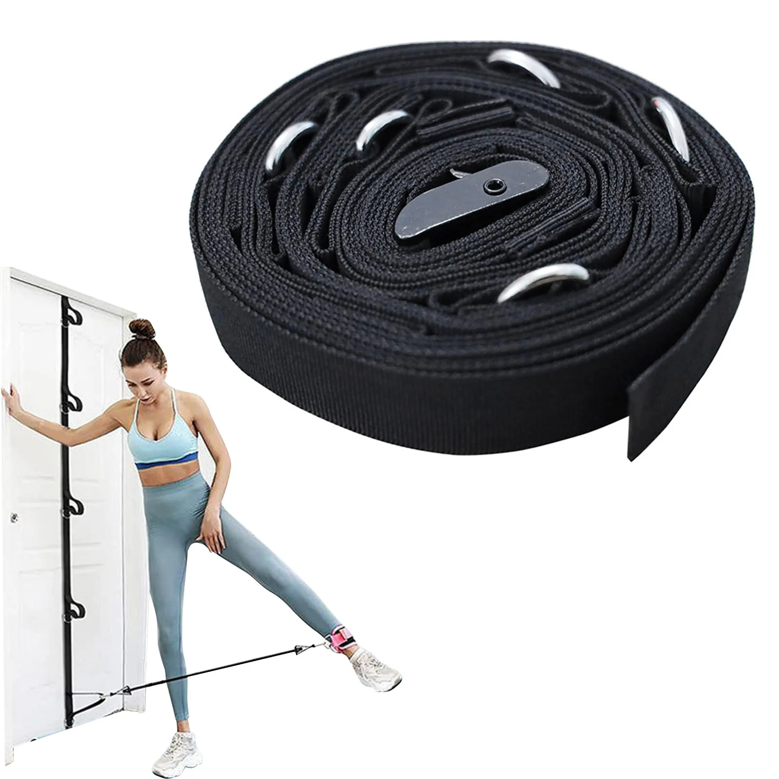 

Door Anchor For Resistance Bands Multi Anchor Home Fitness Attachment Pouch Free Heavy Duty Door Anchor Belt For Exercise And