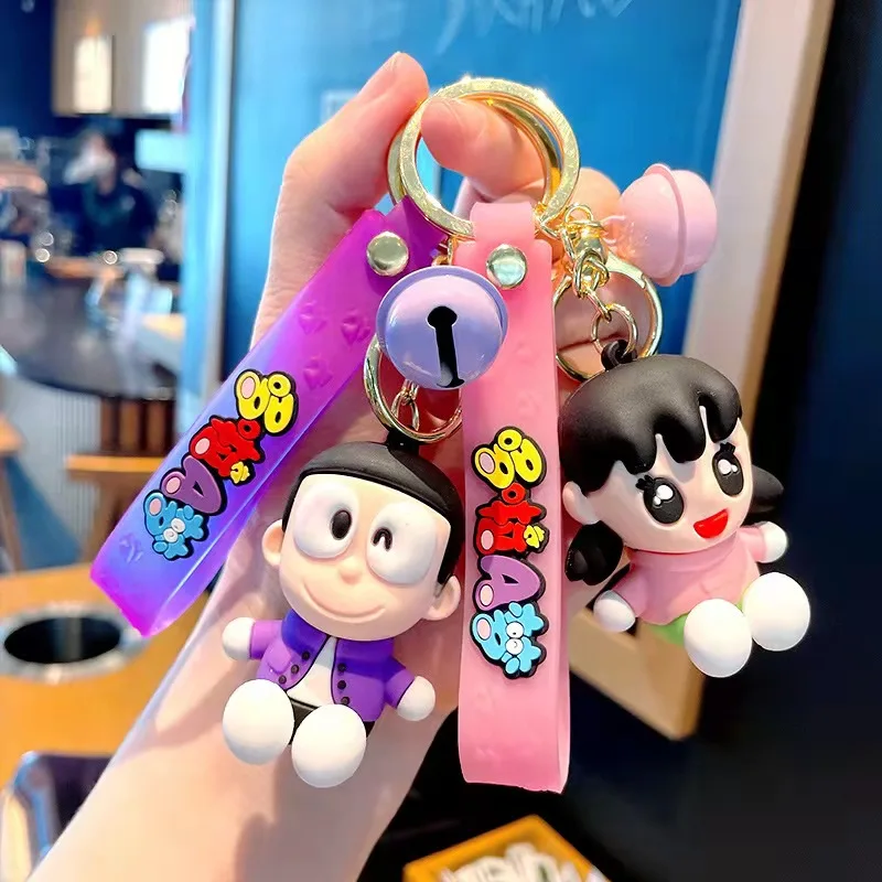 Брелок для ключей Doraemon Fat Tiger модный силиконовый держатель с подвеской в виде