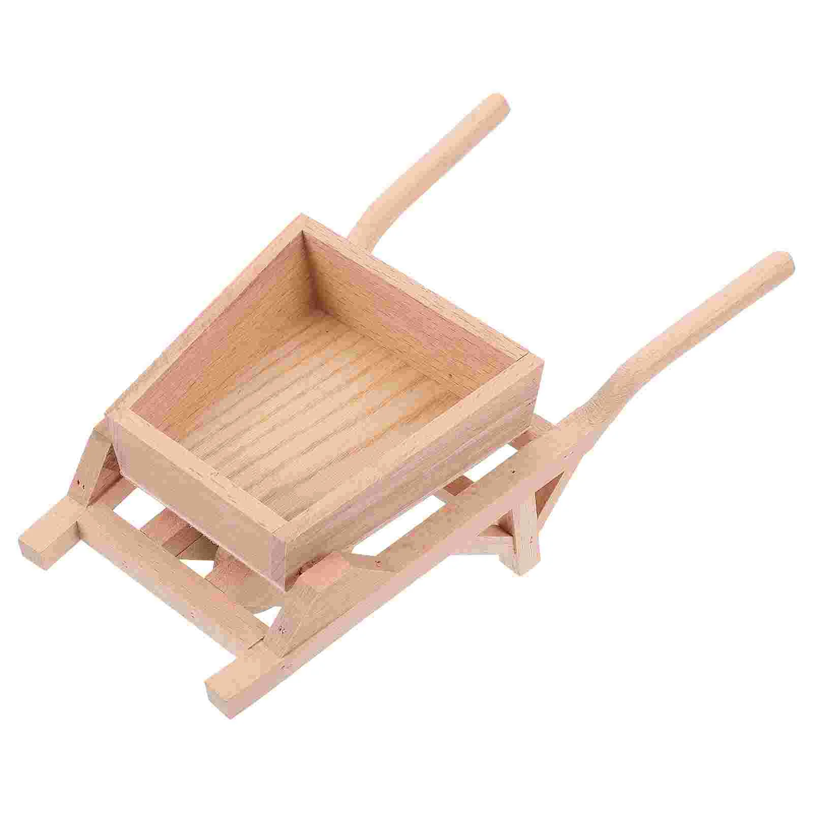 

1pc Mini Farm Tool Adornment Simulation Wooden Tipper Decoration Mini Tipper Ornament