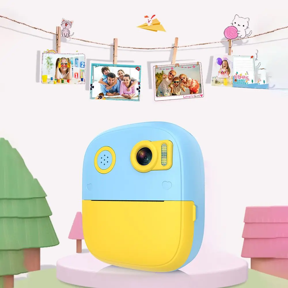 Детская камера с мгновенной печатью фотографий мини-цифровая видеокамера для