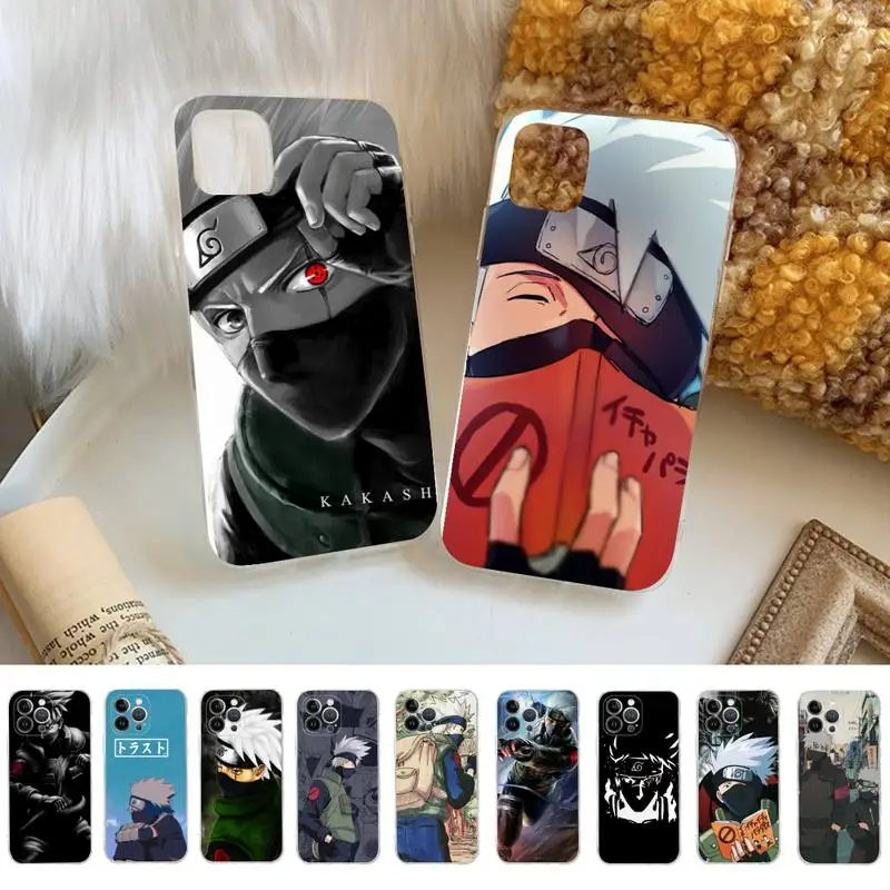 

BANDAI Naruto Hatake Kakashi Phone Case for iPhone 11 12 13 mini pro XS MAX 8 7 6 6S Plus X 5S SE 2020 XR cover