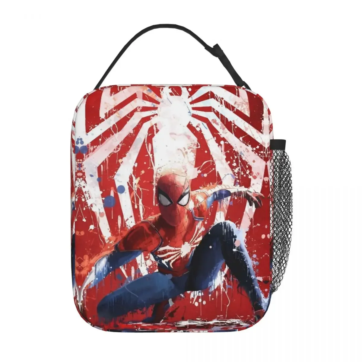 Сумка Для Обеда Человек-паук Многоразовая Оксфордская Многоцветная Унисекс