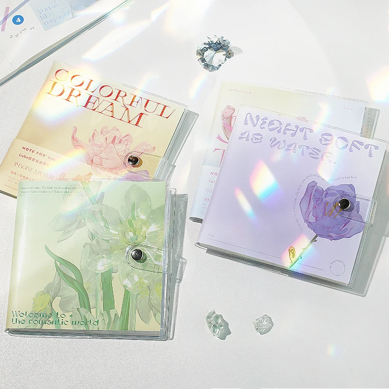 

Яркие внутренние страницы мечты, блокнот для скрапбукинга, блокнот для заметок, Обложка из ПУ, Дневник для студентов, канцелярские аксессуа...