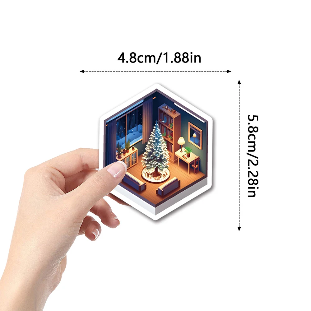 10/30/55/110 шт. Изометрическая комната Граффити Наклейки DIY Бутылка для воды Ноутбук