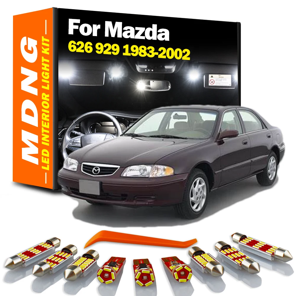 

MDNG Canbus LED Interior Dome Light Kit For Mazda 626 929 1983-1993 1994 1995 1996 1997 1998 1999 2000 2001 2002 Car Led Bulbs