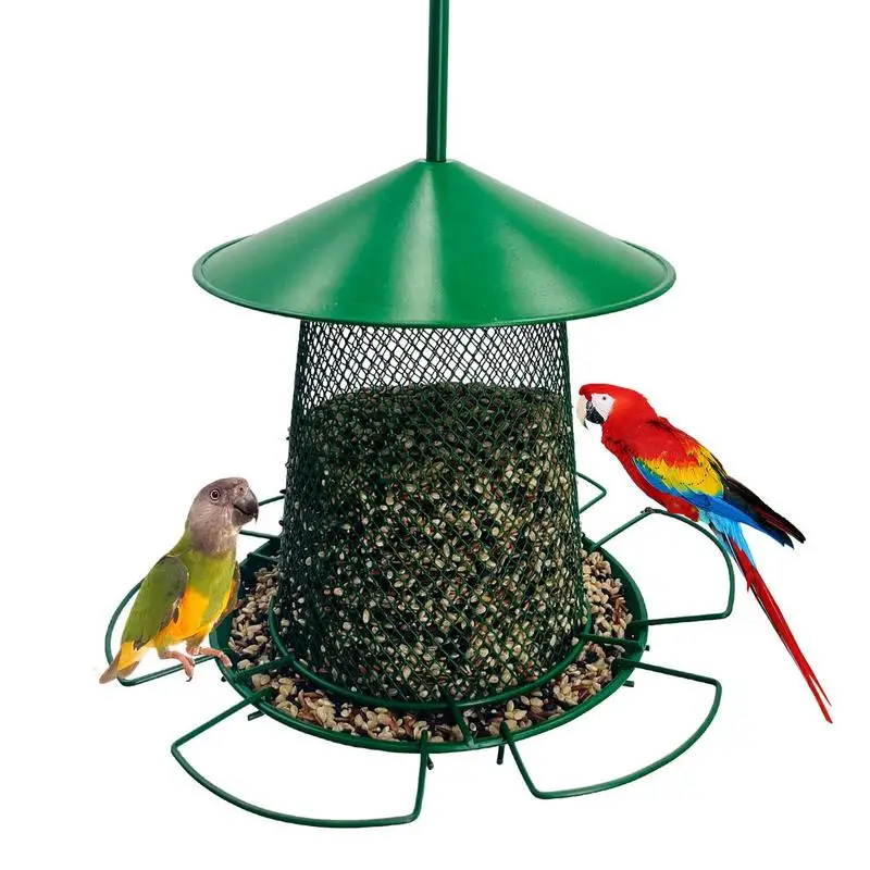 

Кормушка для птиц с защитой от белки, кормушка для птиц с защитой от белки, выдвижная модель с 6 насадками, большая емкость для