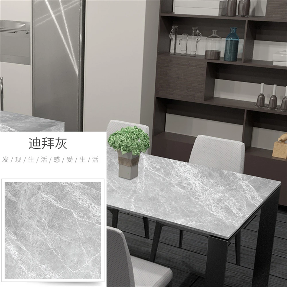 

60X300CM Marble Waterproof Wallpaper Self Adhesive Wall Stickers Home Decor Living Room Bathroom Decoration Accessories