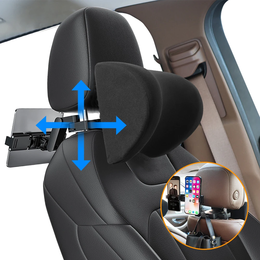 Подушка для шеи на подголовник автомобиля Регулируемый угол наклона снятия боли