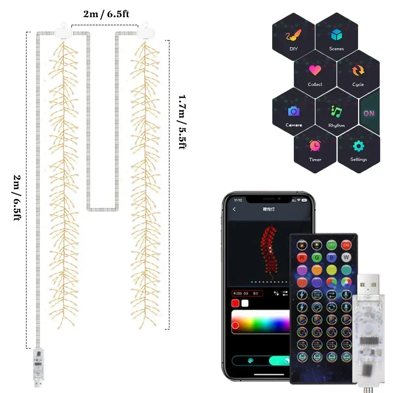 Светодиодные гирлянды SAGE LU MEI RGB музыкальные