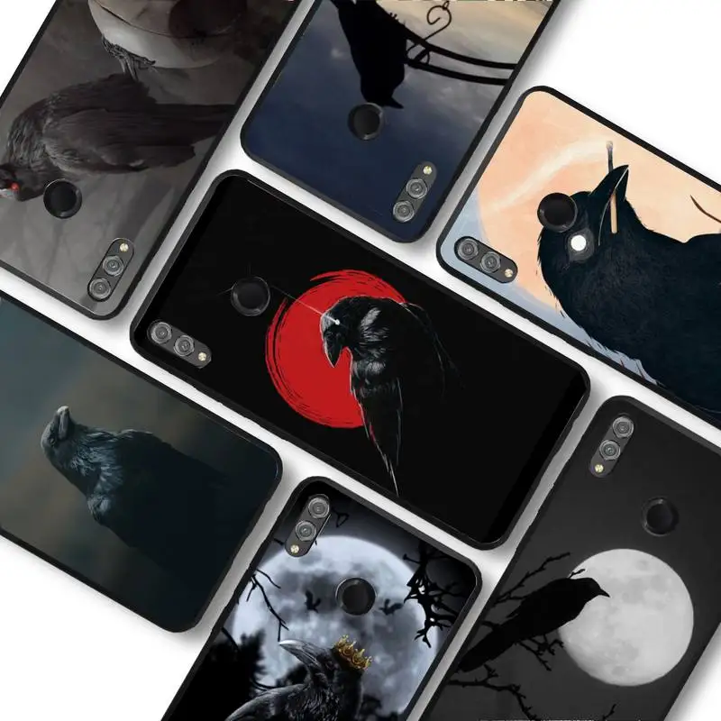 

RuiCaiCa Crow Phone Case for Samsung A51 A30s A52 A71 A12 for Huawei Honor 10i for OPPO vivo Y11 cover