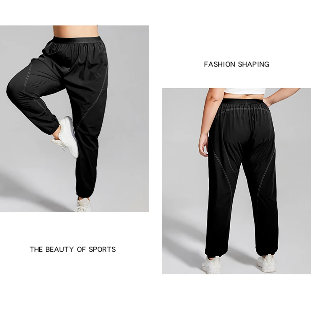 New In High Quality Baggy Joggers Women Running Yoga Fitness Casual Sport Pants Loose Comfortable Trousers Black Blue Brown