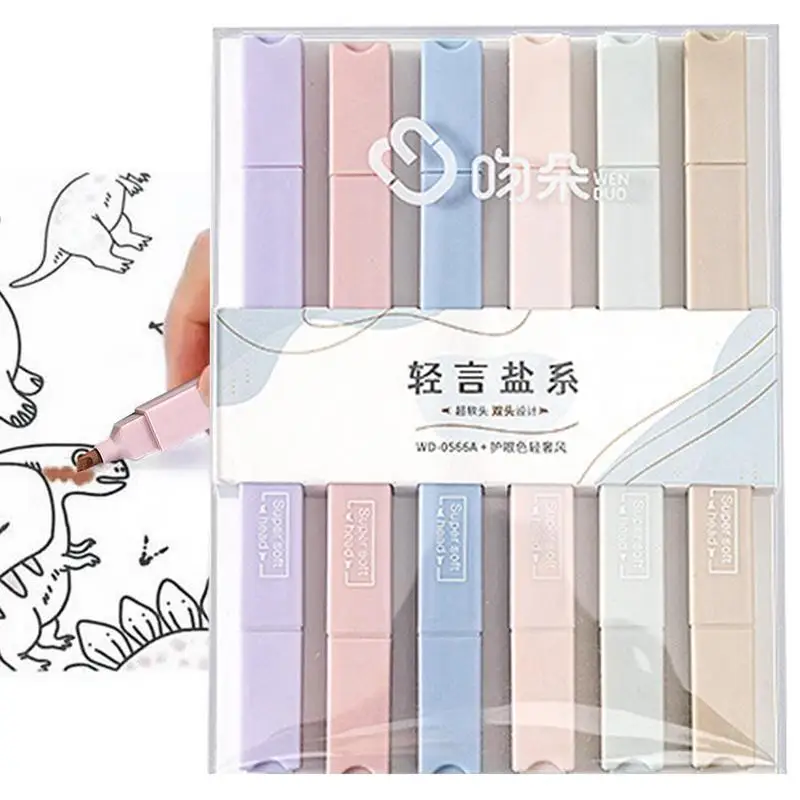 

Pastel Highlighter 6 Pieces Aesthetic Cute Highlighters With Assorted Colors Soft Tip Aesthetic Highlighters For Journal & Notes