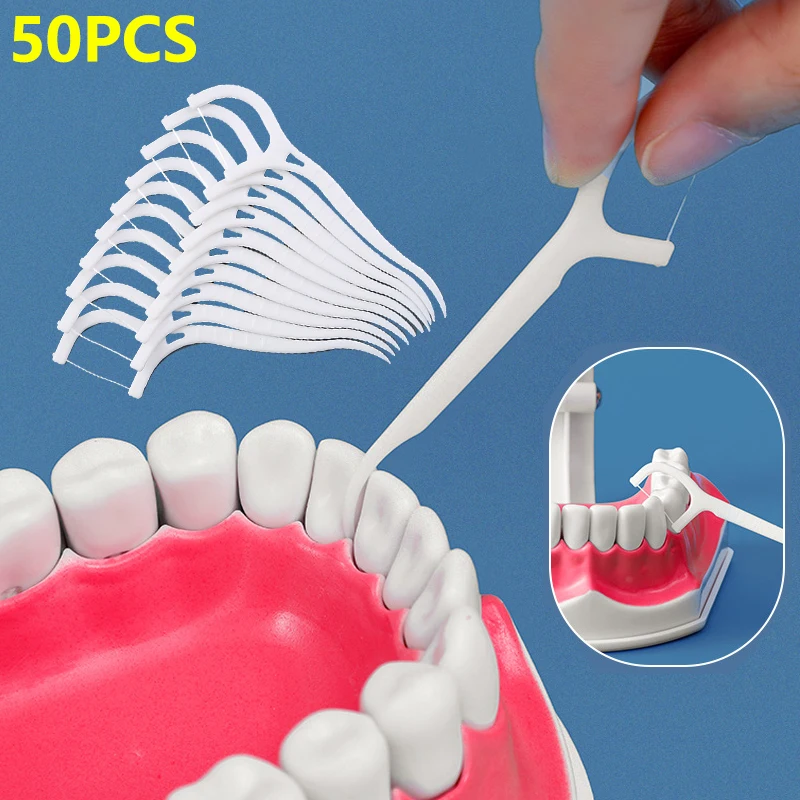 

50 шт., зубная нить для чистки зубов