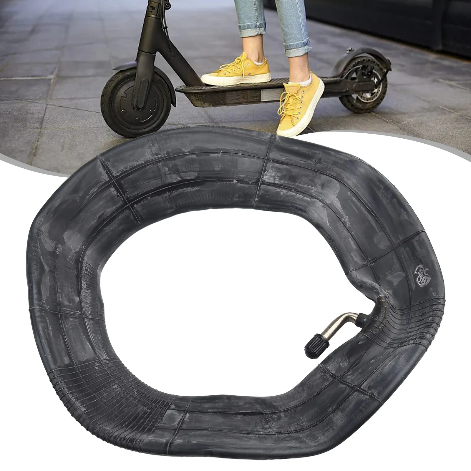 

1/2pcs 10Inch 10x2.50 Inner Tube Thickened Explosion-proof Rubber Black Electric Scooter Bike Accessories For Kugoo M4