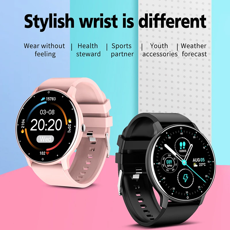 

The ZL02D Smart Watch Men Full Touch Screen Sport Fitness Watch IP67 Waterproof Bluetooth For Android ios Smartwatch