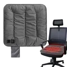 USB 전기 난방 패드 카시트 난방 쿠션, 겨울 온열 시트 워머, 3 기어 조절 가능, 가정 사무실 따뜻한 의자 매트