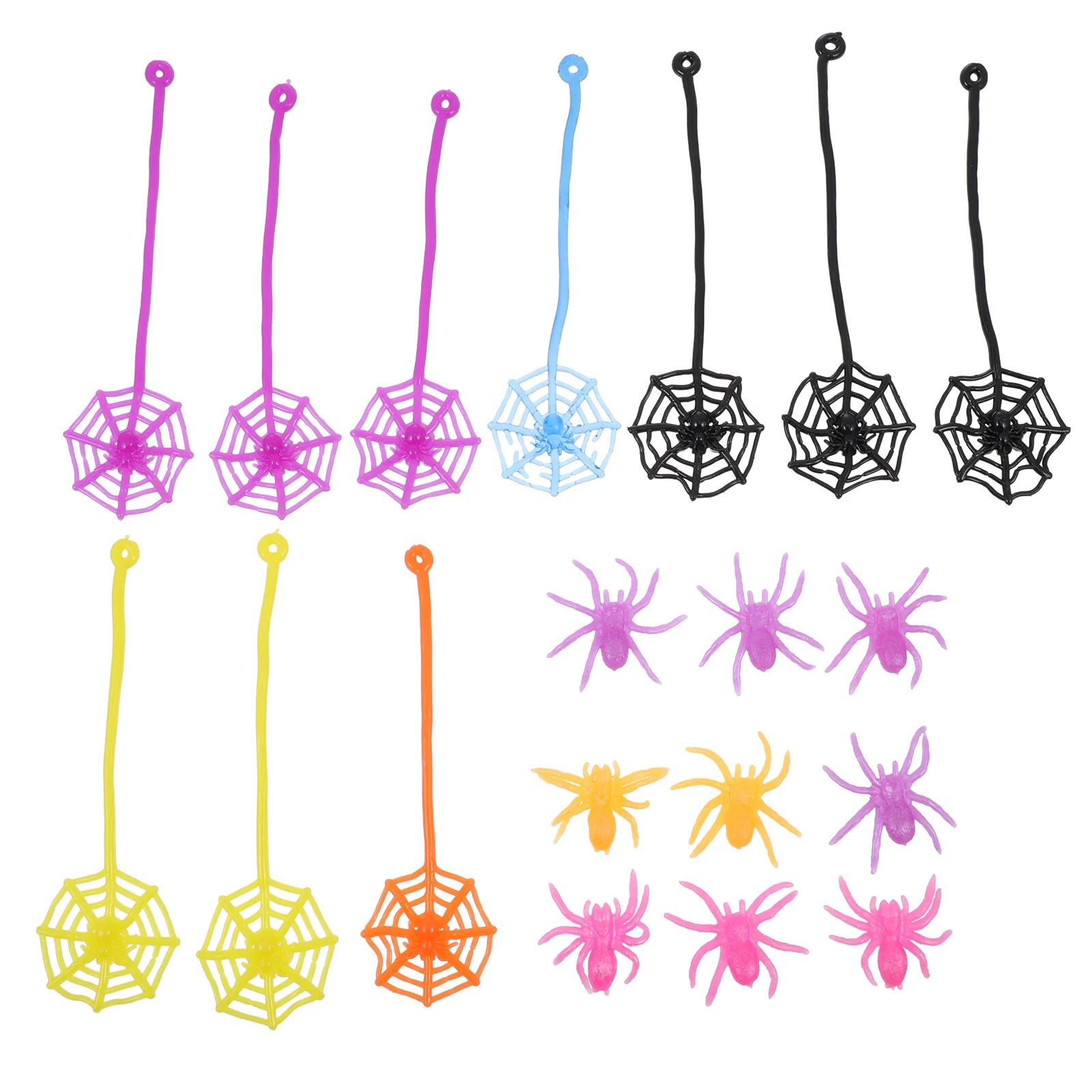

20 Pcs Juguetes Adultos Tricky Toys Party Adornments Spider 19X5cm Prank Tpr Soft Glue Supple Sticky Playthings Child