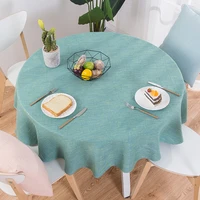 proud rose cotton linen table cloth round wedding party table cover nordic tea coffee tablecloths home kitchen decor