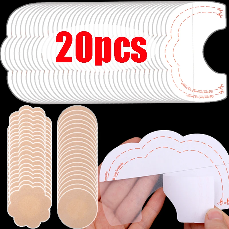 

Clear Tape Sticker Chest Pull Tape Clear Self-adhesive Strapless Bra Chest Patch Disposable Lifting Seamless Invisible Underwear