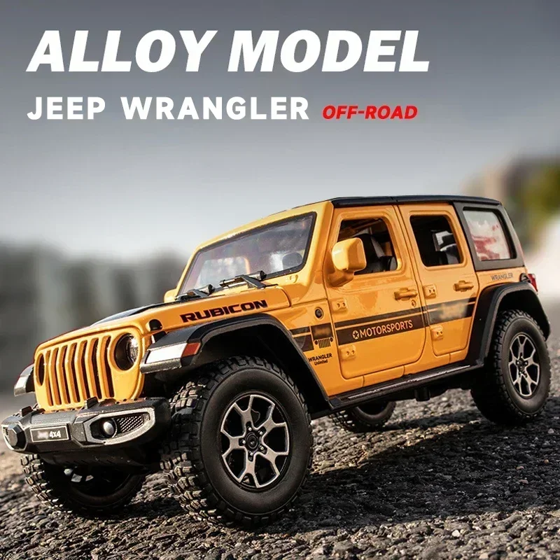Модель внедорожника 1:22 Jeep Wrangler Rubicon модель автомобиля из литого металлического