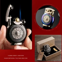 2022 new windproof gas rocker ignition lighter cigar cigarette decompression exquisite gifts for men and women