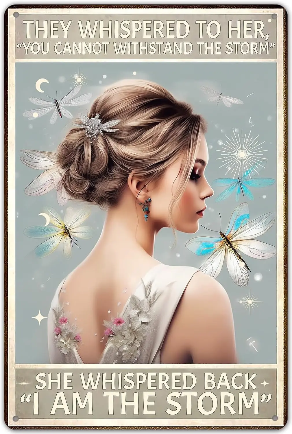 1b ZYPENG Вдохновляющие позитивные цитаты Настенный декор She Whispered Back I Am The Hippie Boho Art