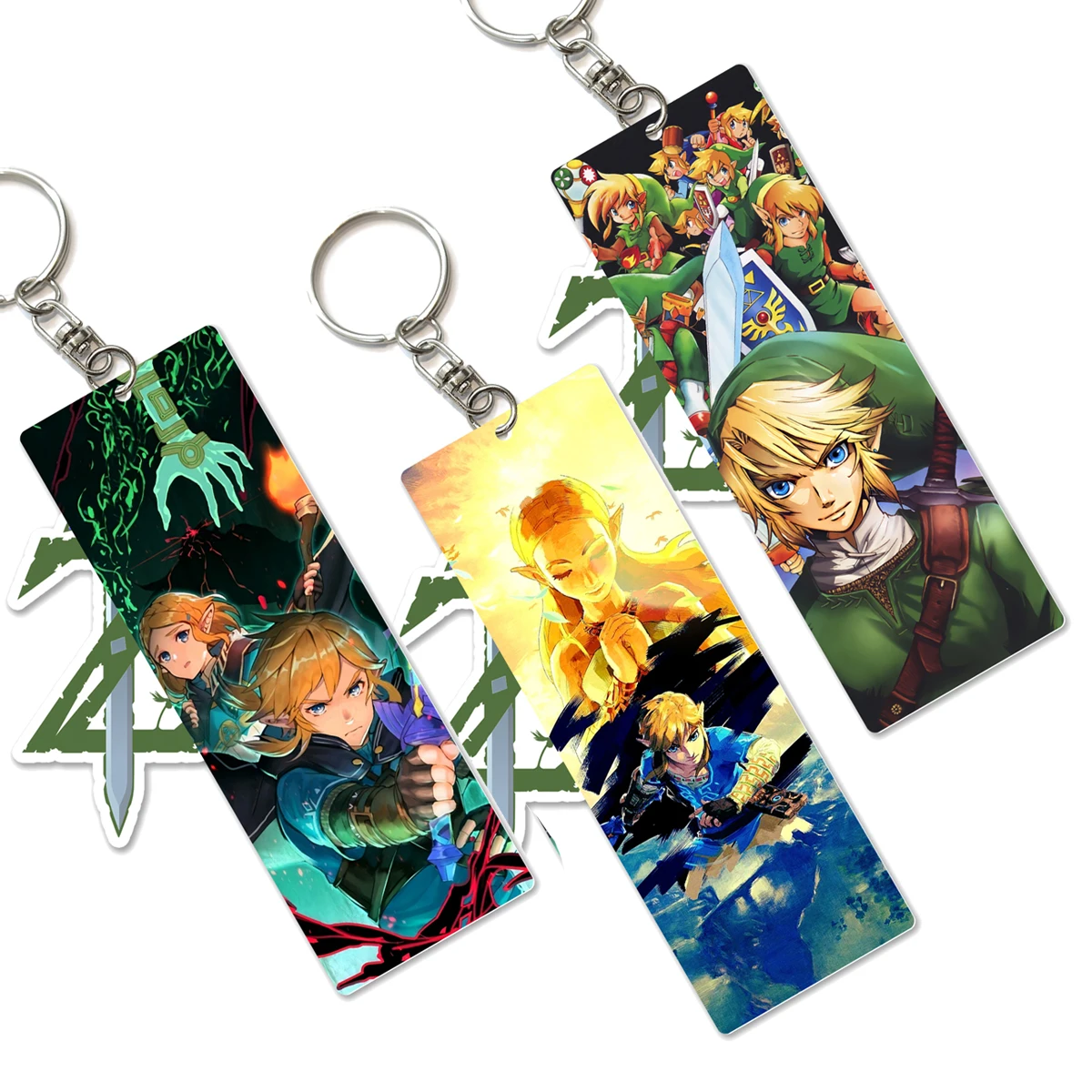 

Cartoon Game Acrylic Pendant Keyrings Fashion Key Holder For Women Men Cars Motorcycles USB Bags Keychains Gift For Friends