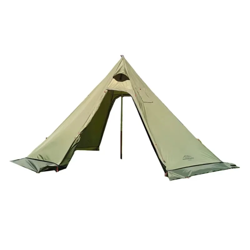 Палатка туристическая на 3-4 человек легкая с юбкой для снега отверстием дымохода