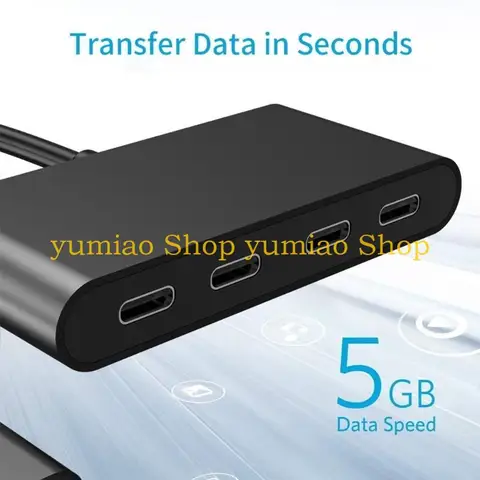 USB C Hub 4 портов Laffing Lalloy