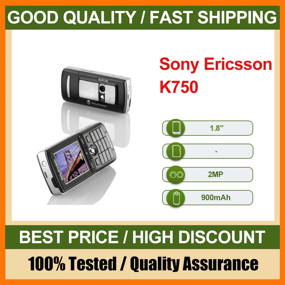 Оригинальный б/у Sony Ericsson K750 K750C разблокированный мобильный ...
