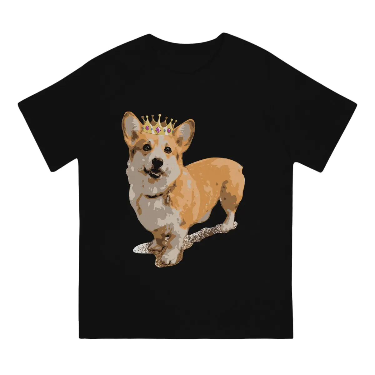 

Corgi Unique TShirt The Queen's Corgi Leisure T Shirt Newest Stuff For Adult