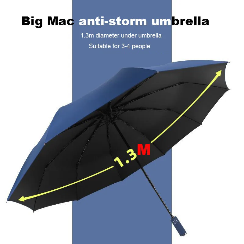 

Strong Luxury Business Male Large Automatic Umbrella Women Men Folding Umbrella Windproof Anti-uv Paraguas For Drop Ship